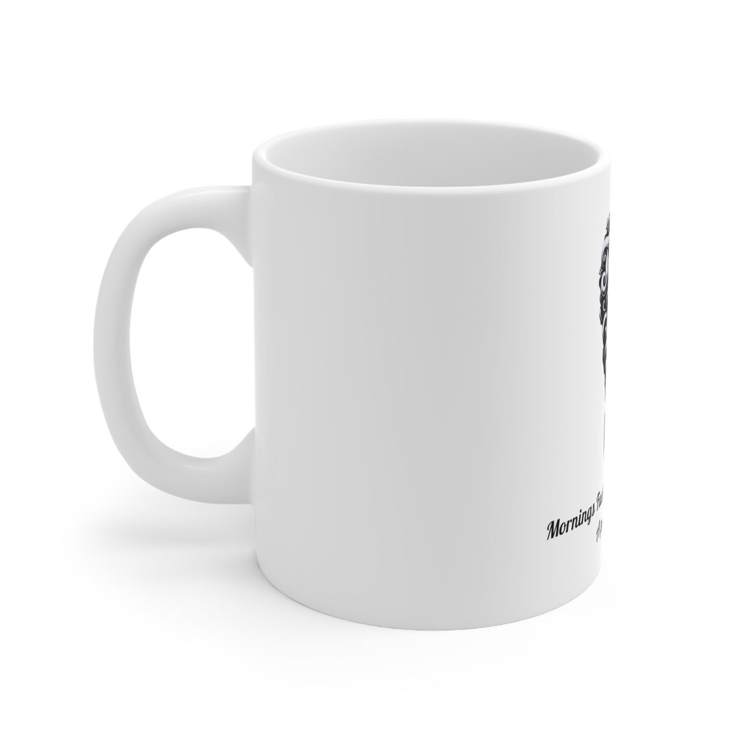 Mornings Fueled by Coffee and Love Mug: A Perfect Blend, Joyous Life Journals, Ceramic Mug 11oz