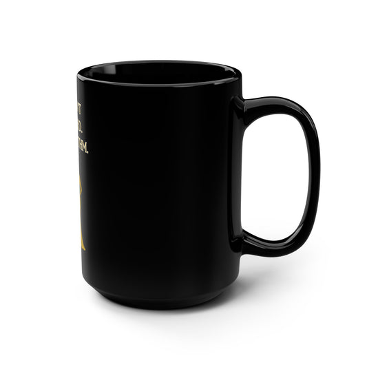 The Sacred Pause Coffee Mug – Yellow Faith-Based Morning Devotional Cup