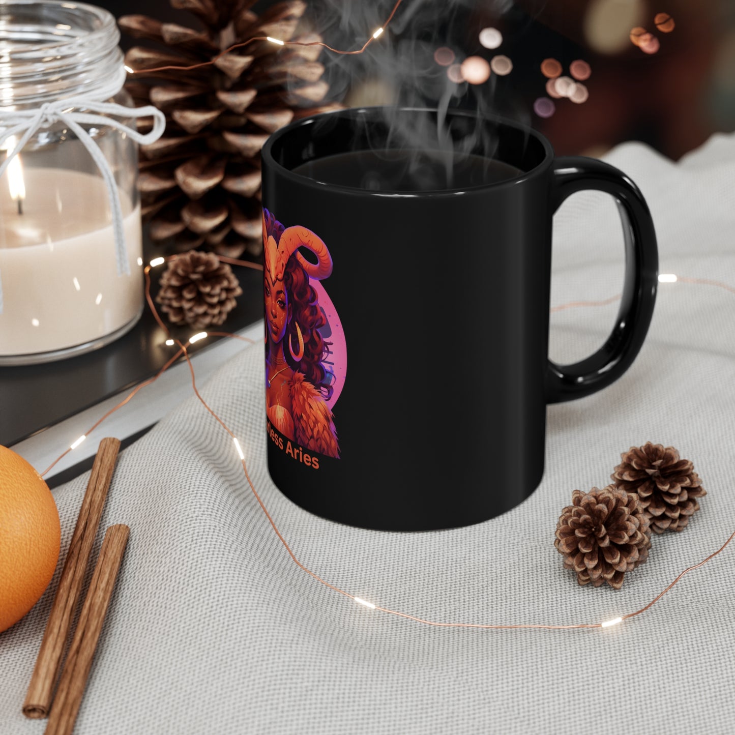 Fearless Aries – 11oz Zodiac Coffee Mug | Celestial Elegance Collection | Joyous Life Journals