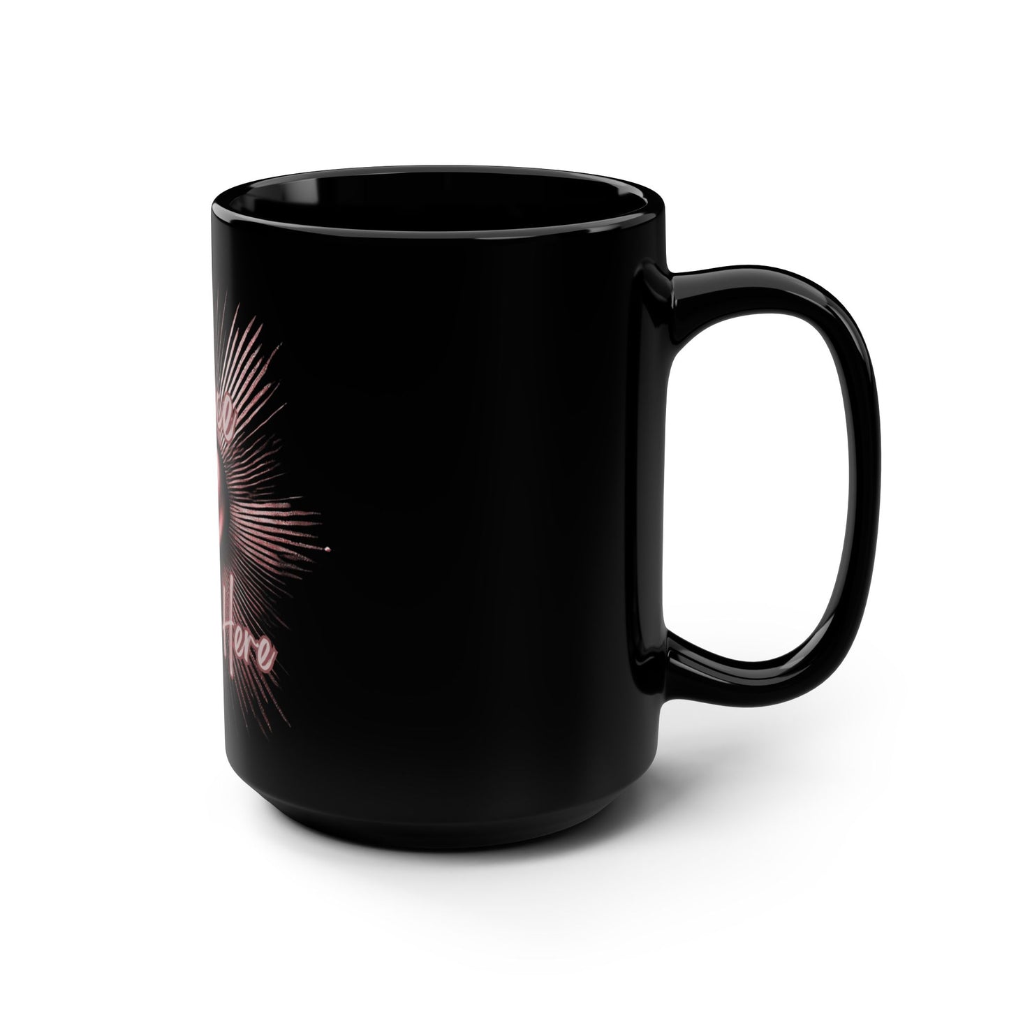 Grace Grows Here – 15oz Inspirational Black Mug | Love in Bloom Collection | Joyous Life Journals