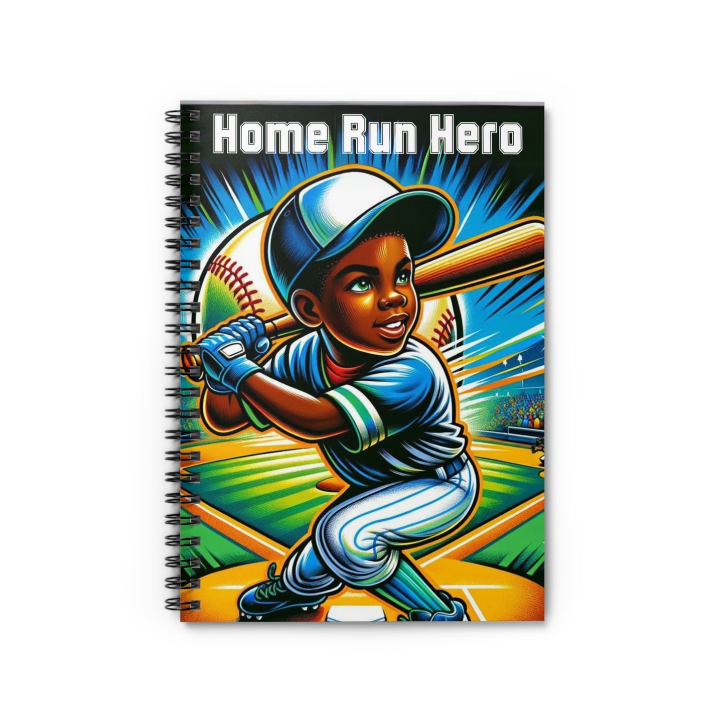 Home Run Hero – Boys’ Spiral Notebook | Rejoicing Children Corner | Joyous Life Journals