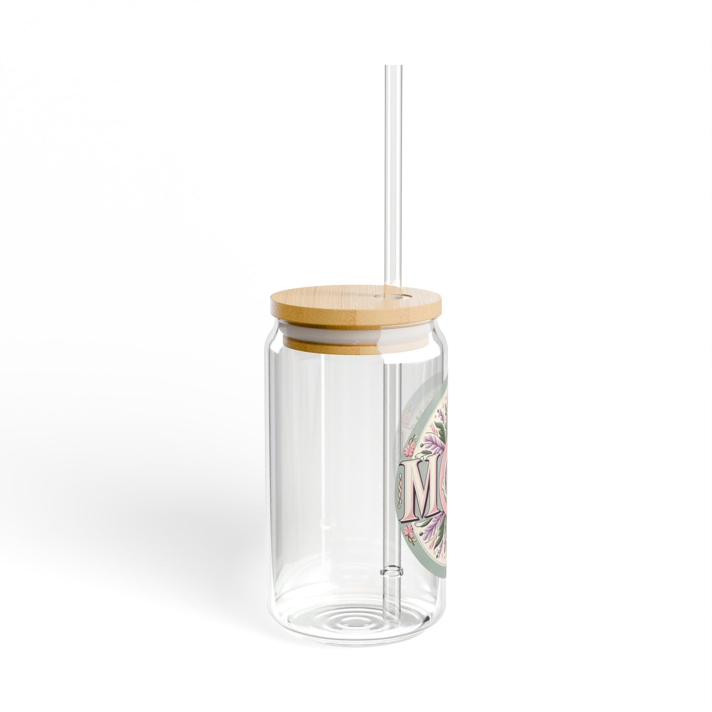 Mom’s Refreshing Retreat – 16oz Iced Sipper Glass | Faith-Inspired Hydration for Her | Rooted in Grace Collection