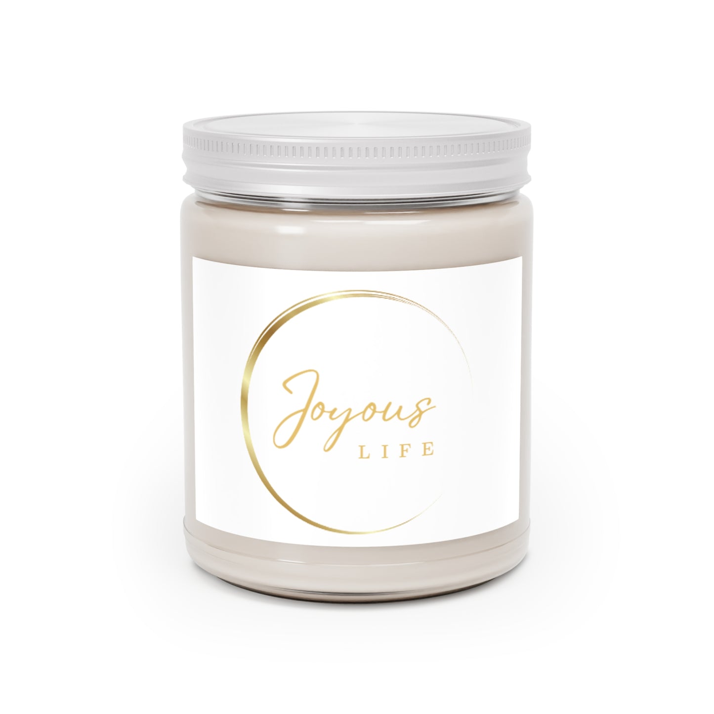 Joyous Life Scented Candle – 9oz White Jar, 8 Soothing Scents