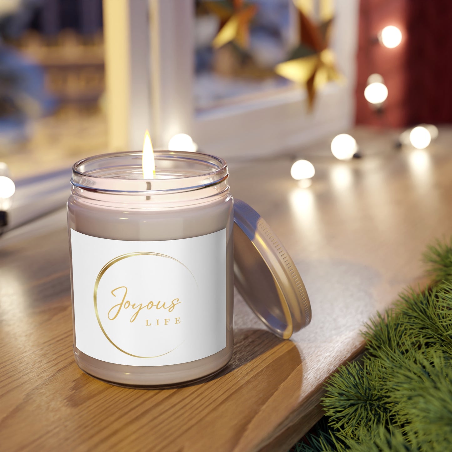 Joyous Life Scented Candle – 9oz White Jar, 8 Soothing Scents