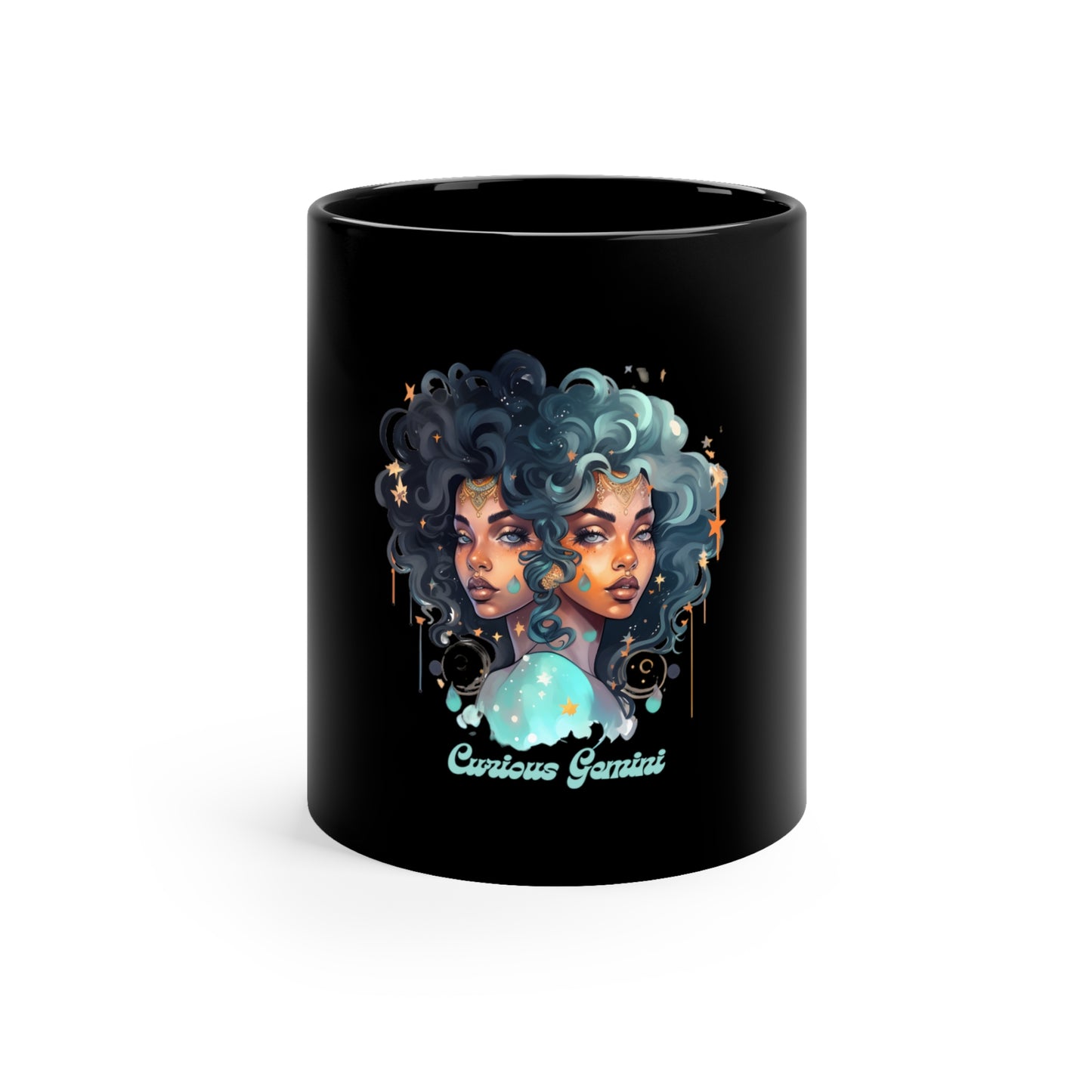 Curious Gemini – 11oz Zodiac Coffee Mug | Celestial Elegance Collection | Joyous Life Journals