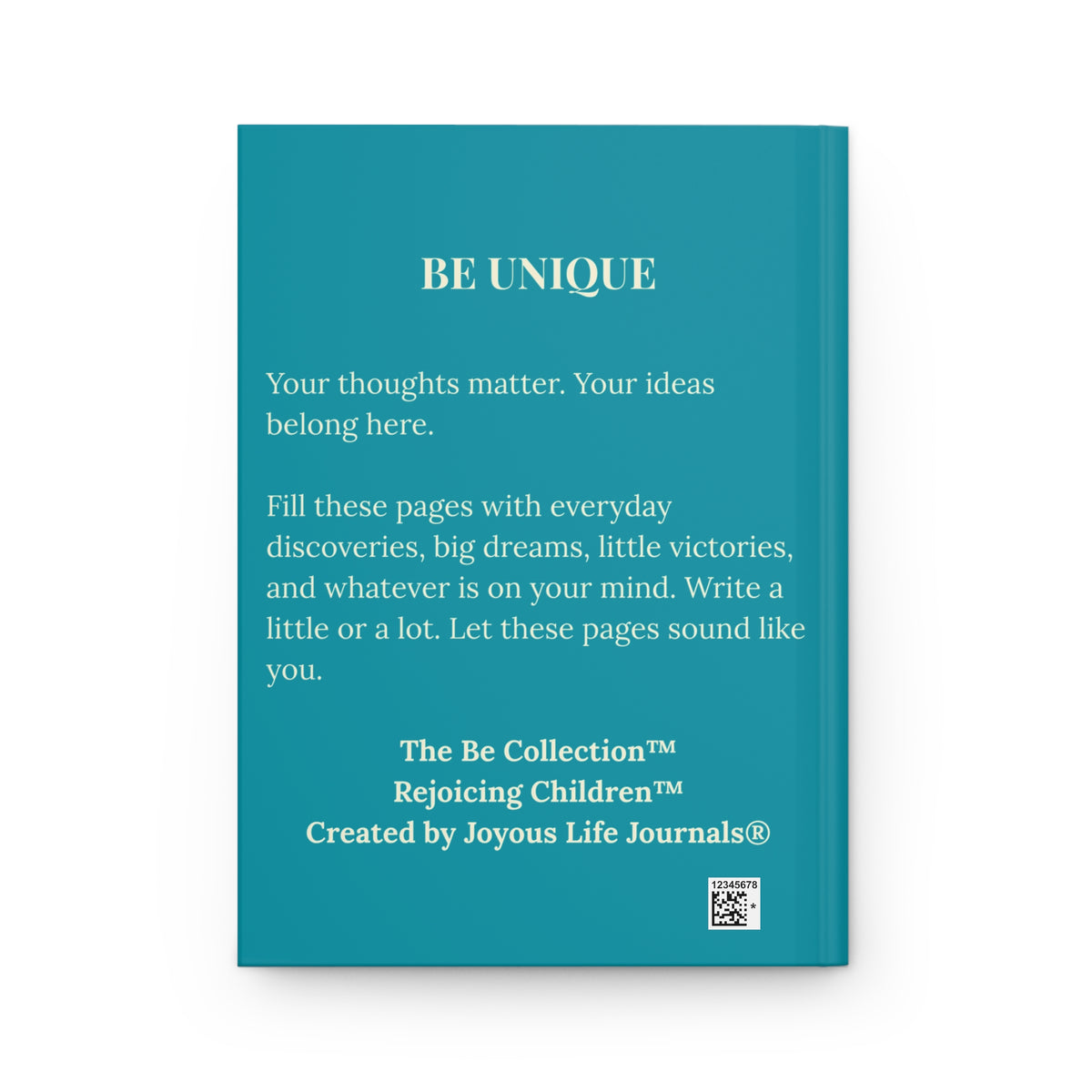 Be Unique Hardcover Lined Journal | The Be Collection™