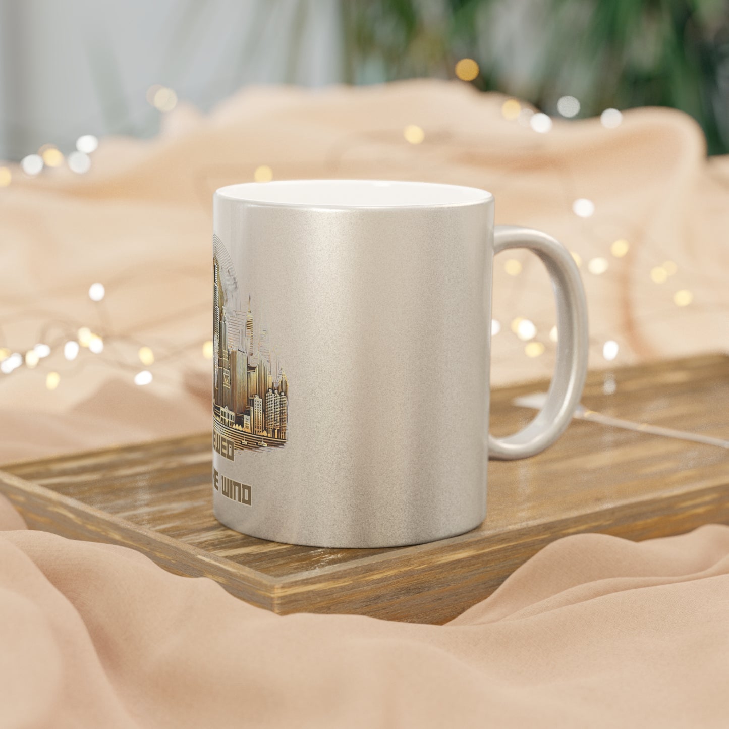 Chicago Brewed in the Wind | Metallic Mug (Gold/Silver) | Joyous Life