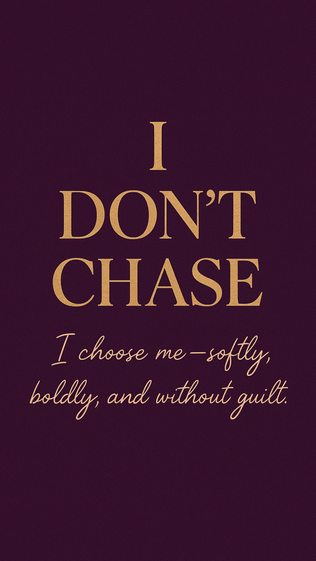 Unchained: The I Don’t Chase, I Choose Collection