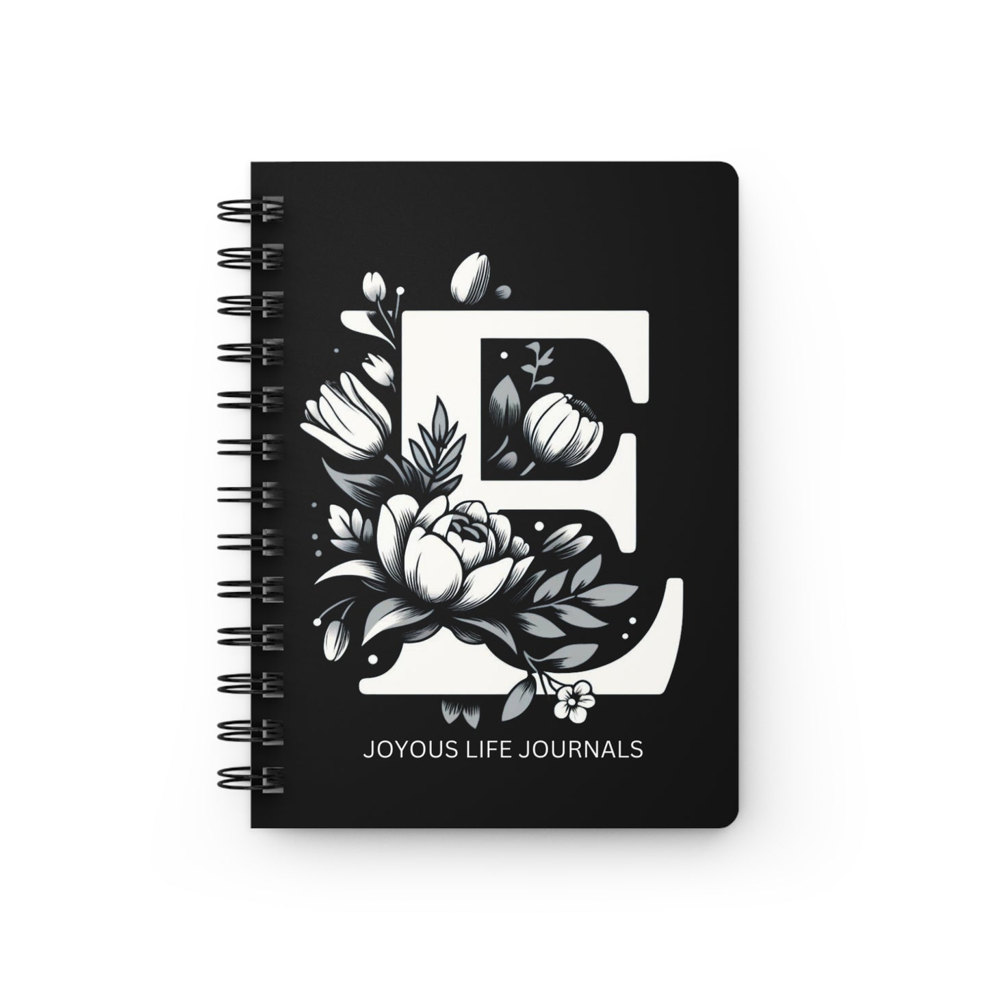 Elegant Expressions | E Monogram Spiral Journal