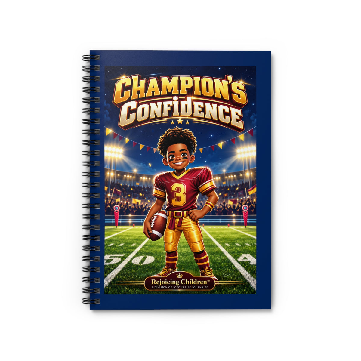 Champion’s Confidence Spiral Notebook | Kids Football & Confidence Journal