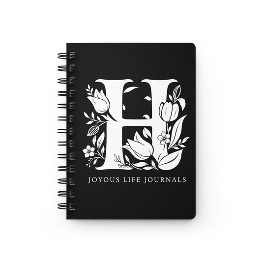 Harmonious Haven | H Monogram Spiral Journal