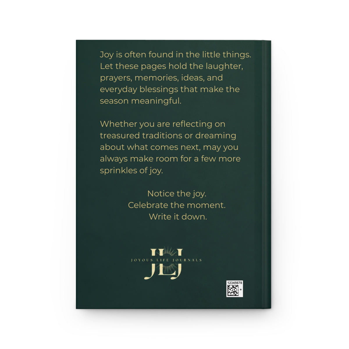 Sprinkles of Joy: Festive Reflection Hardcover Lined Journal | Joyous Life Journals®
