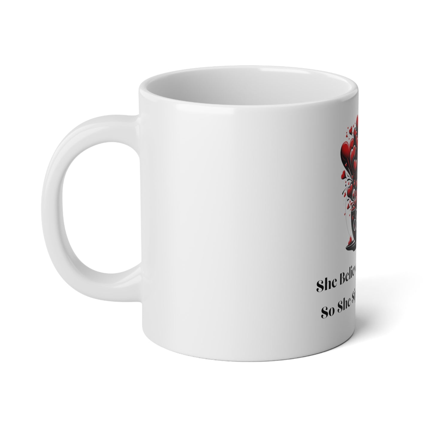 She Believed & Sipped – Sipping Toward Success Mug | Joyous Life Journals
