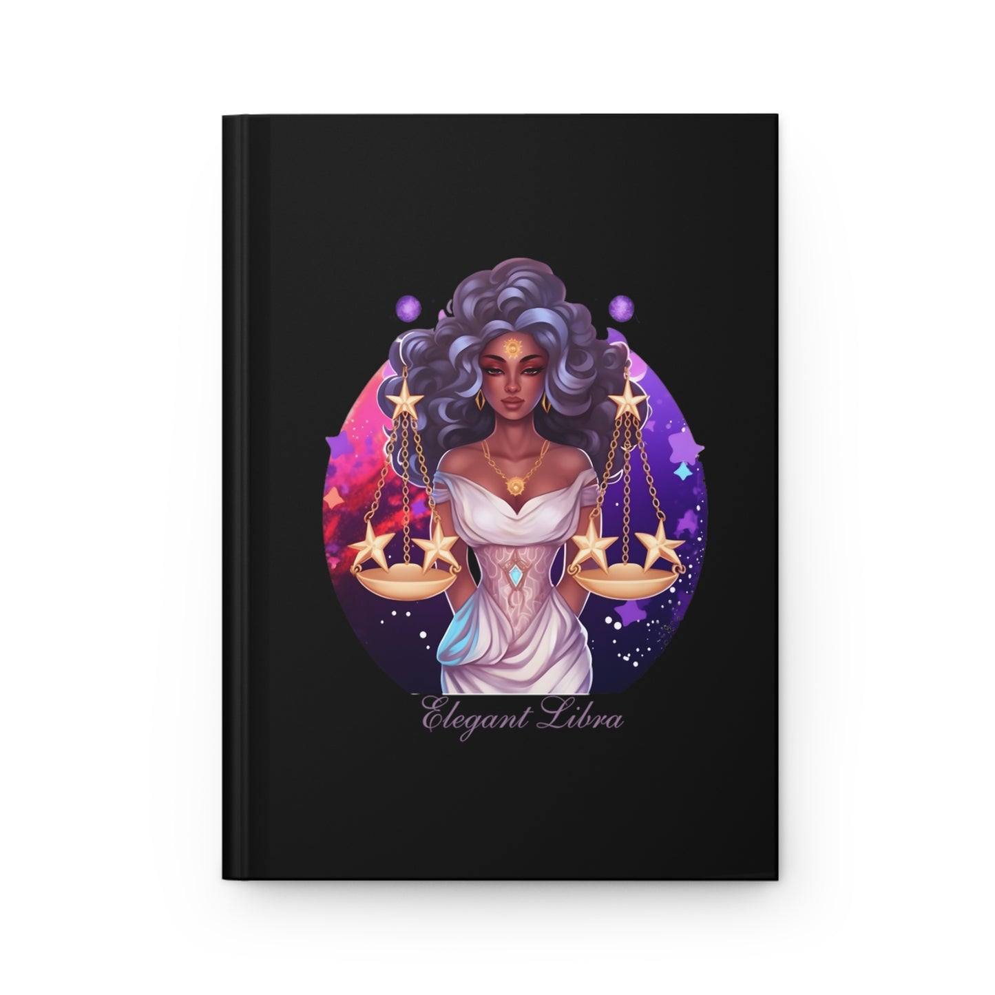 Elegant Libra – Celestial Elegance Hardcover Journal | For Balance, Beauty & Cosmic Expression | Joyous Life Journals
