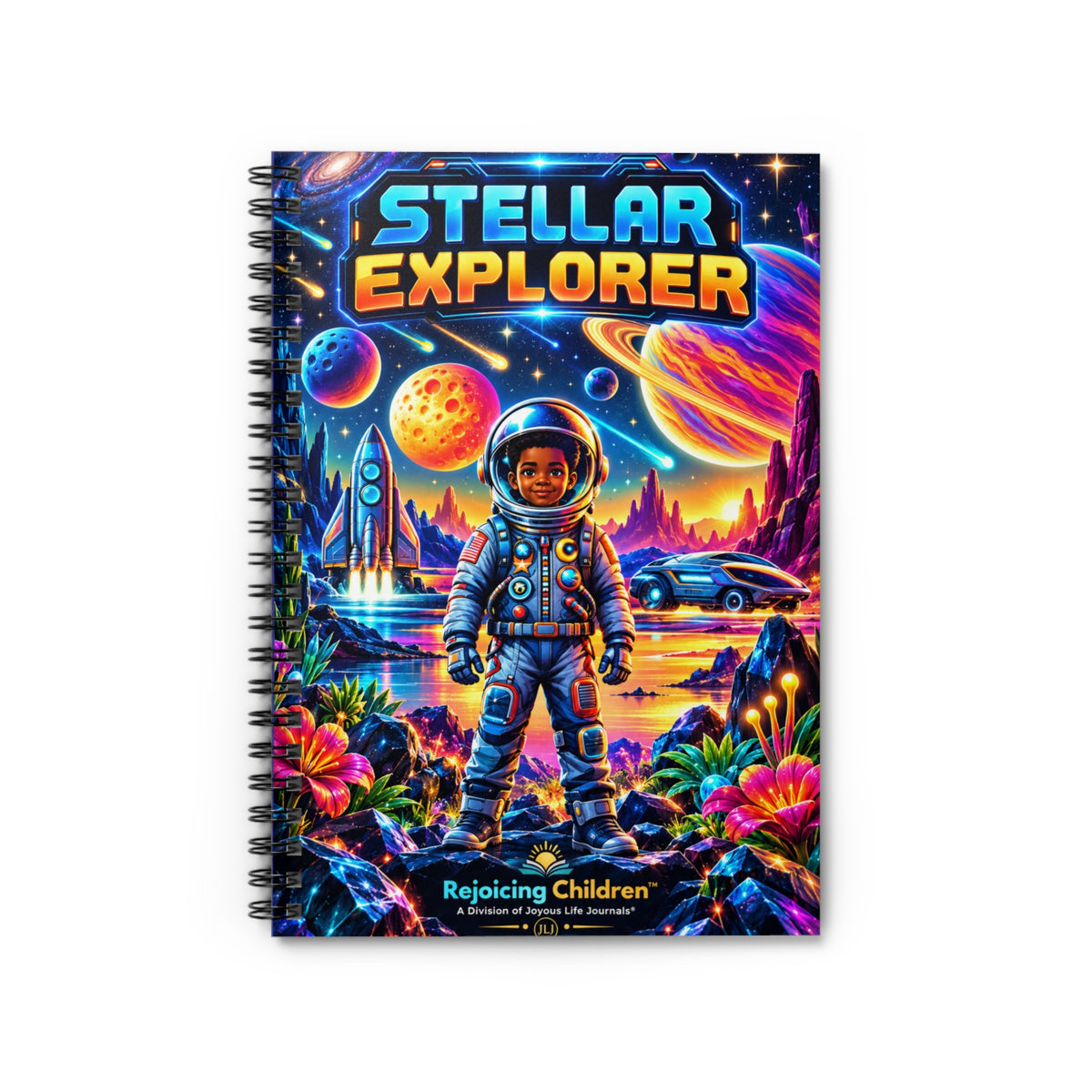 Stellar Explorer Spiral Notebook | Kids Space & Adventure Journal