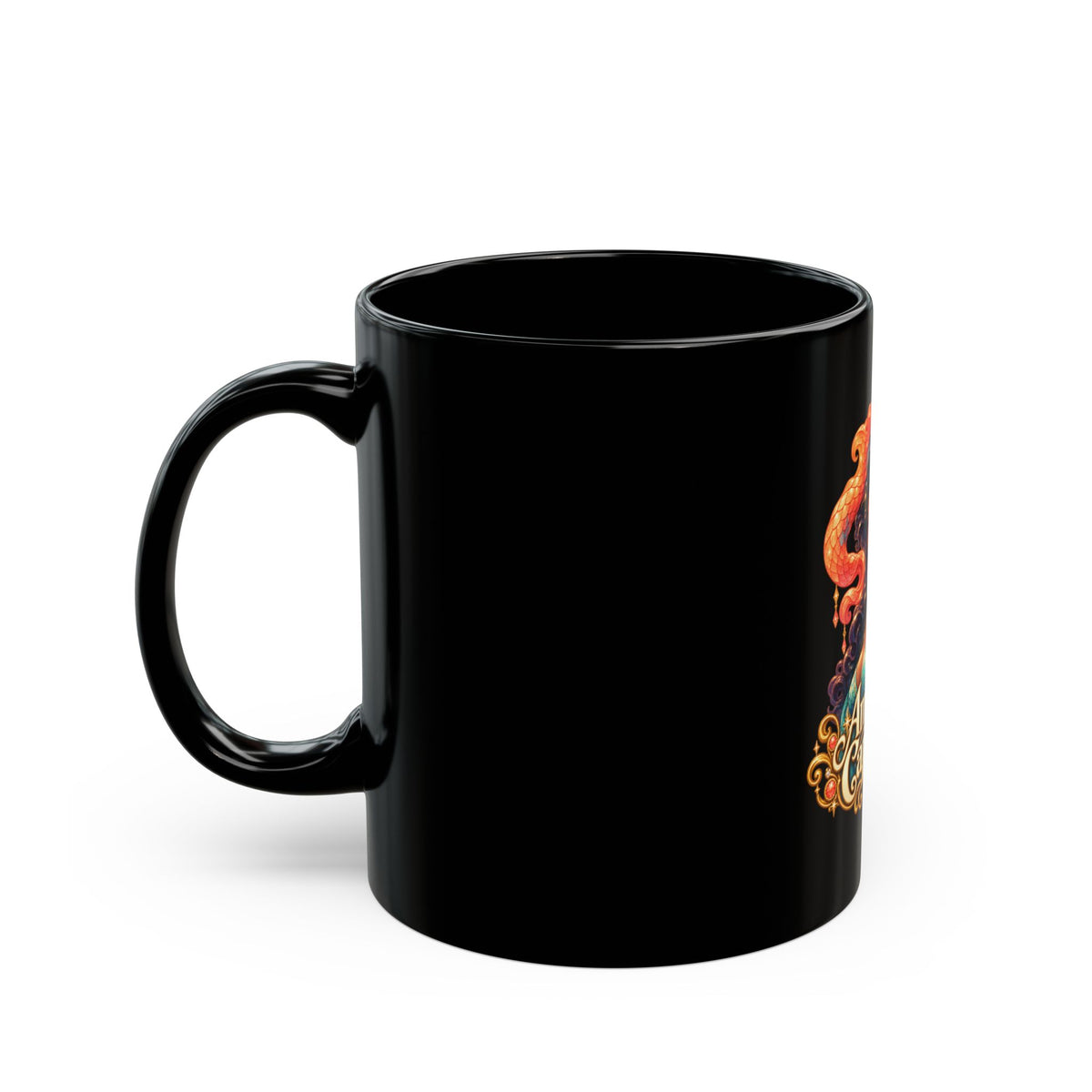 Ambitious Capricorn Black Mug | Celestial Elegance Collection | Joyous Life Journals®