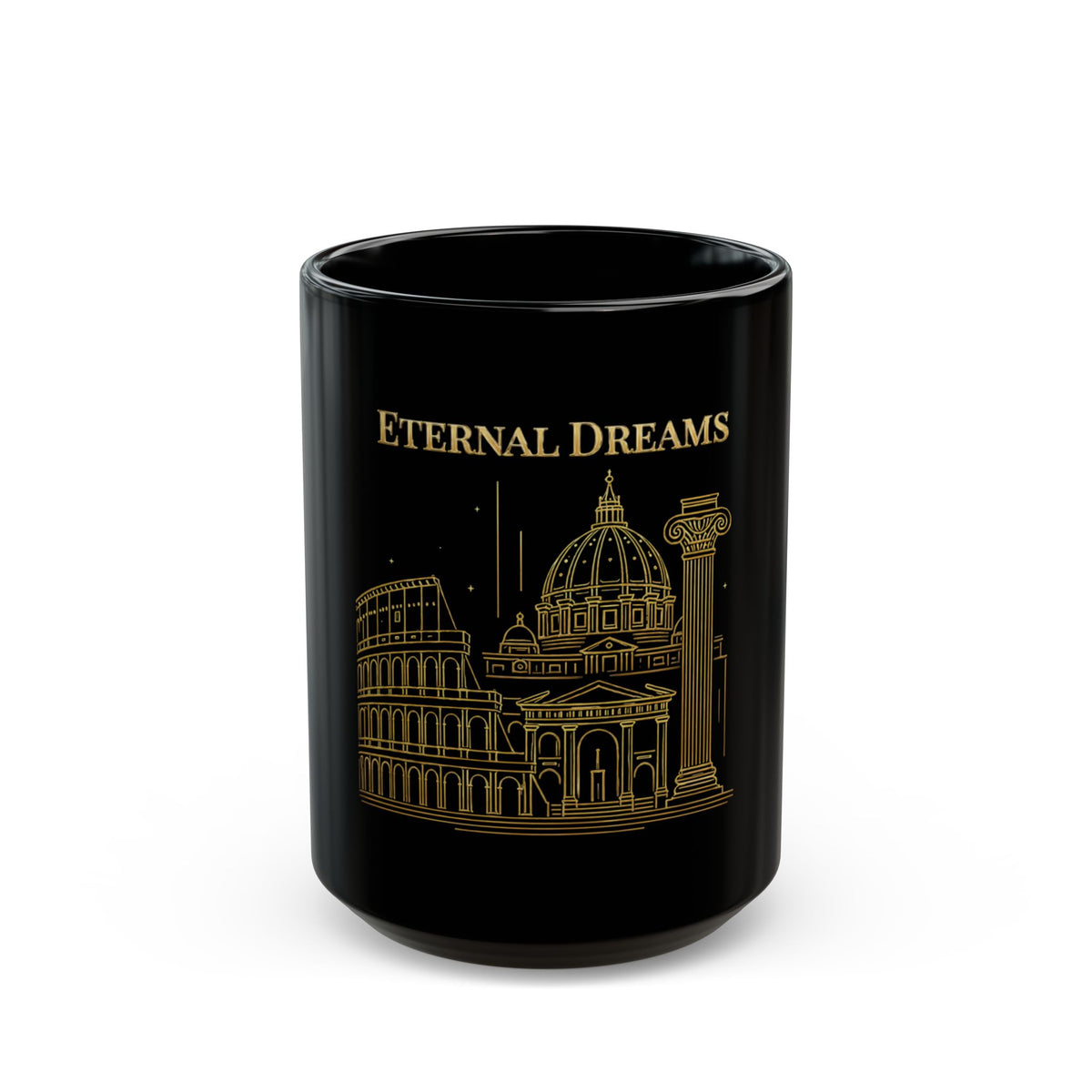 Eternal Dreams | Rome Black Mug