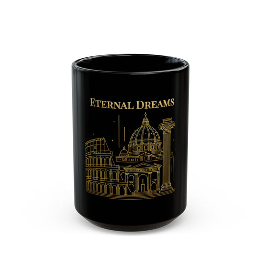 Eternal Dreams | Rome Black Mug