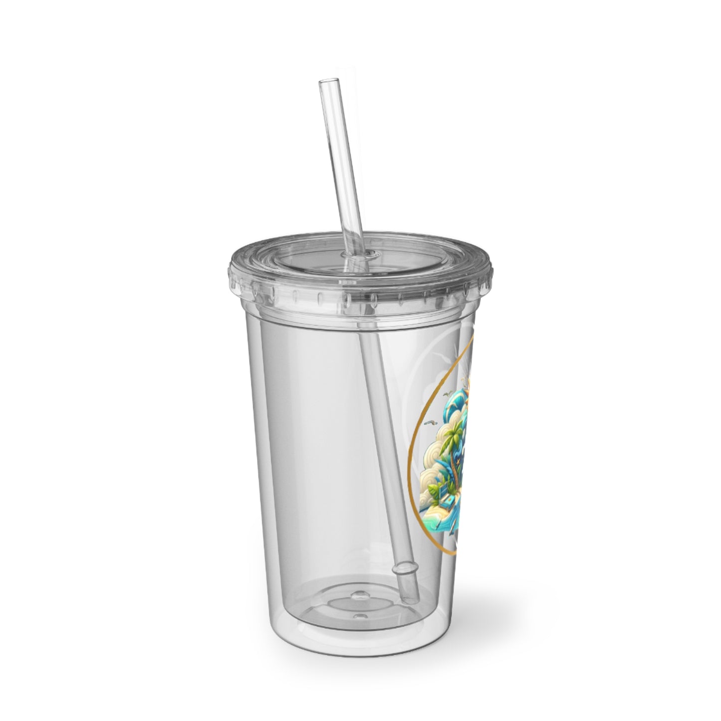Suave Acrylic Cup – Ocean Bliss Edition, 16oz | Joyous Life Journals