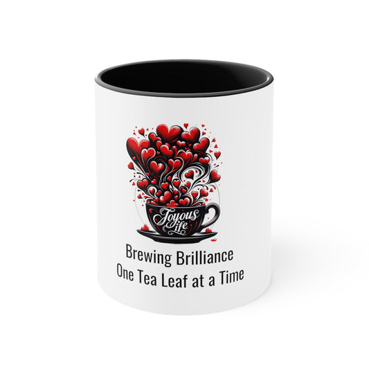 Brewing Brilliance – One Tea Leaf at a Time | Inspirational Mug | Joyous Life Journals