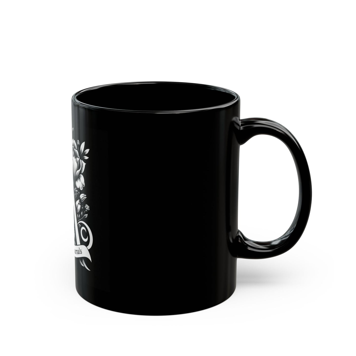 Alpha Arouse | A Monogram Black Mug