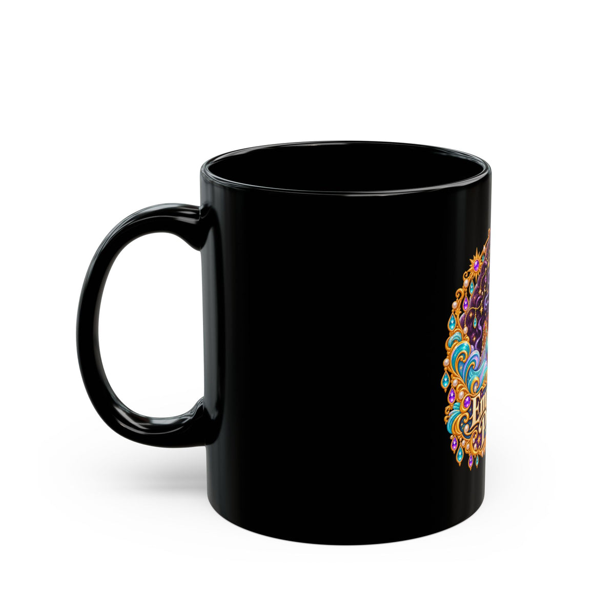 Empathetic Pisces Black Mug