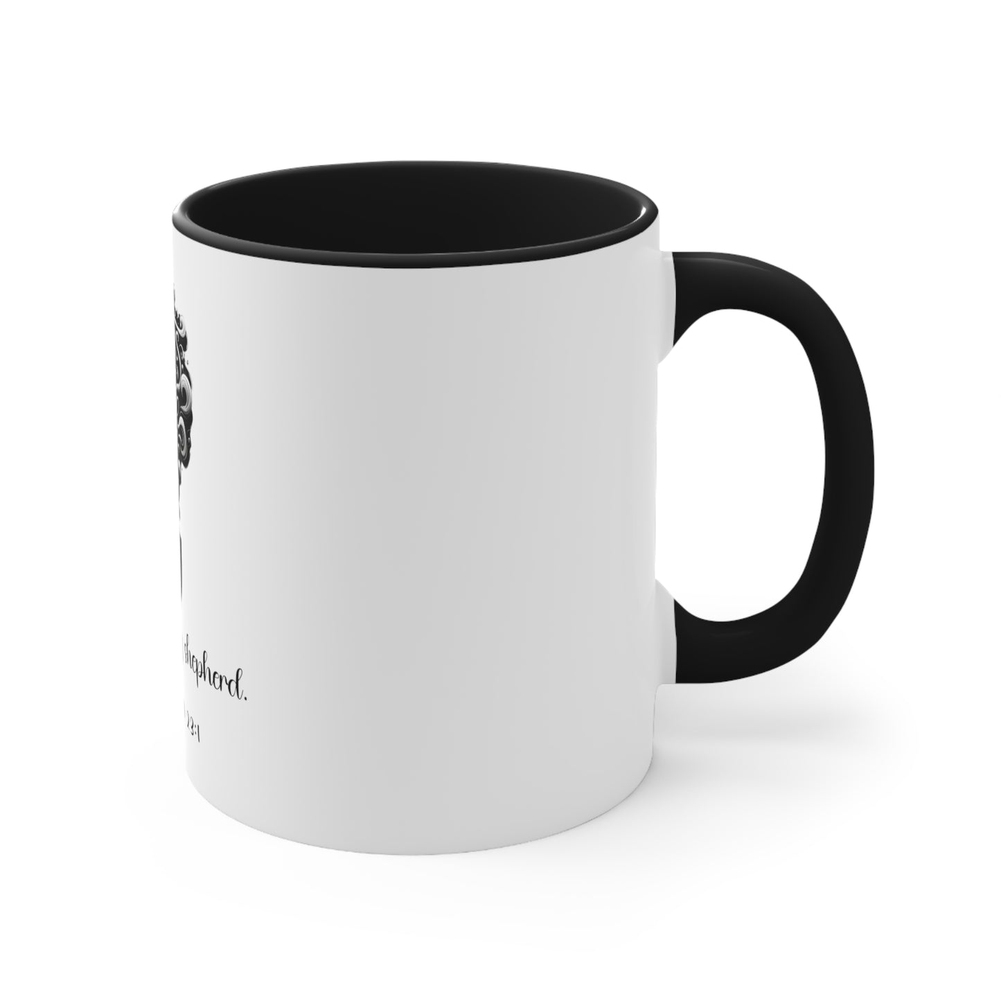 Guiding Light – Psalm 23:1 Accent Coffee Mug | Joyous Life Journals