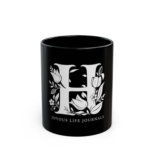 Heritage Harmony | H Monogram Black Mug