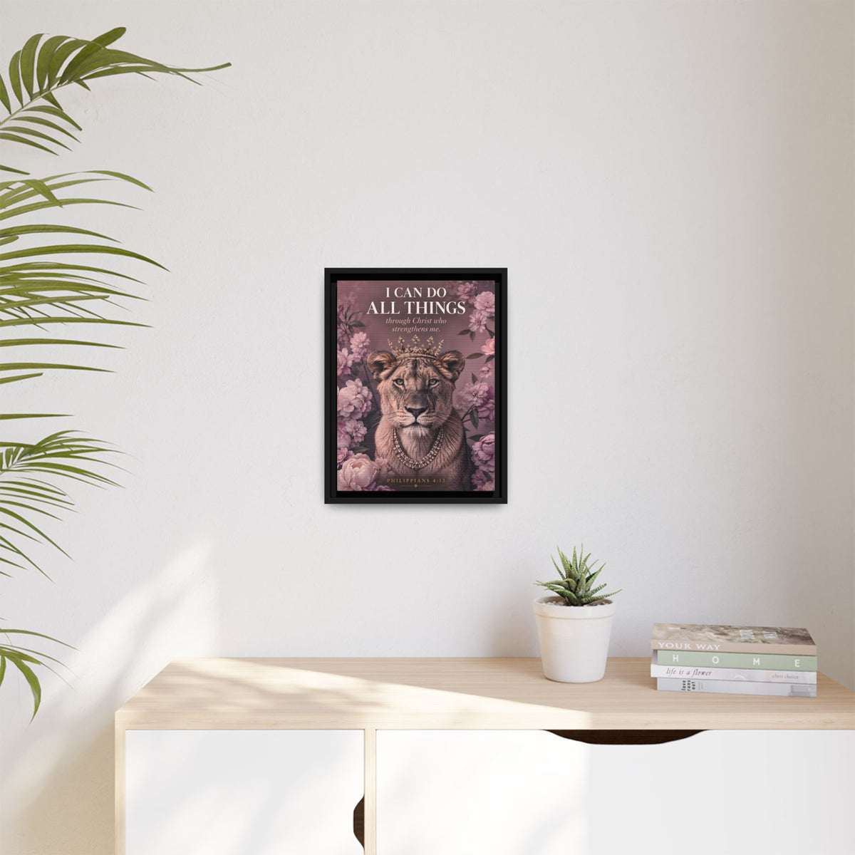 Strength Within | Philippians 4:13 Framed Christian Canvas Wall Art