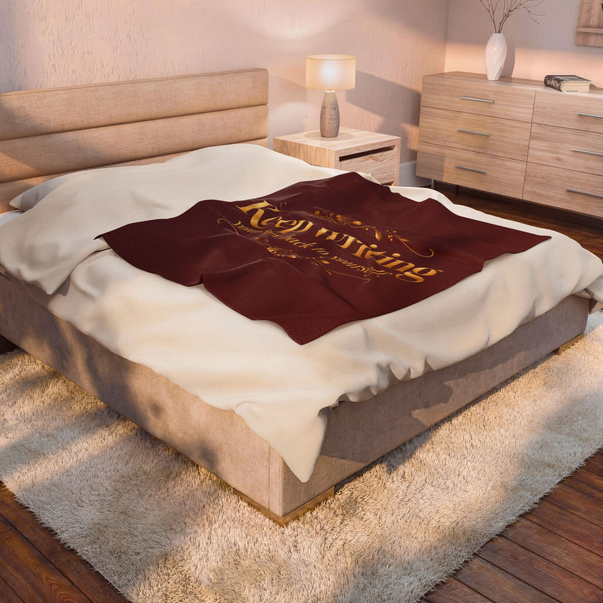 Keep Writing Your Way Back to Yourself | Fall in Love Plush Blanket