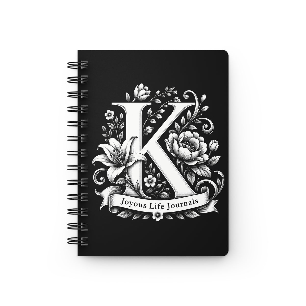 Kaleidoscope Visions | K Monogram Spiral Journal