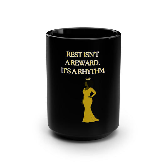 The Sacred Pause Coffee Mug – Yellow Faith-Based Morning Devotional Cup