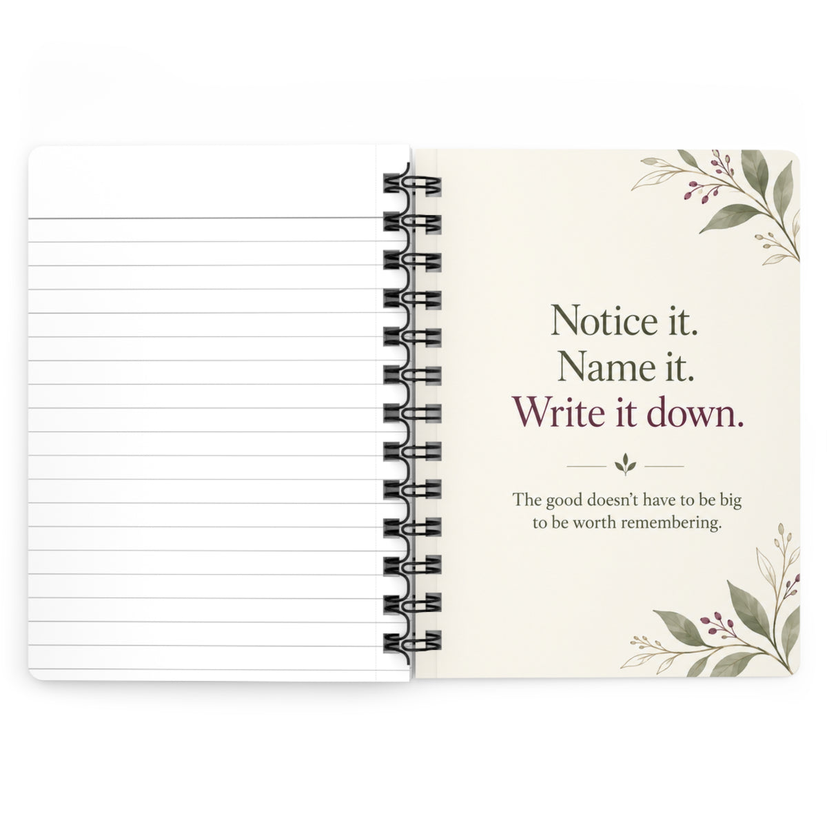 Joy Notes — Write Down the Good Spiral Journal
