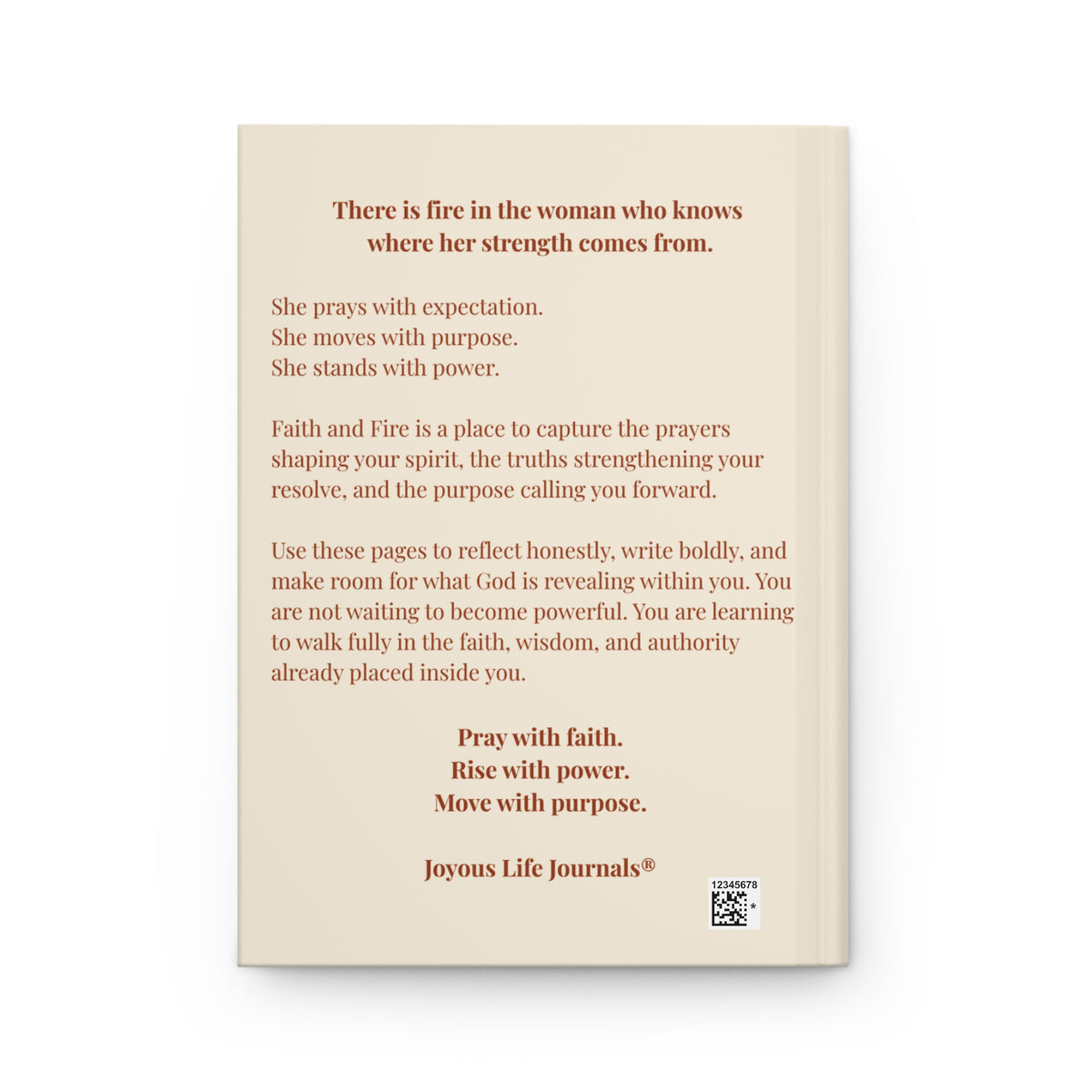Faith and Fire Hardcover Journal | A Bold Prayer and Purpose Journal for Women