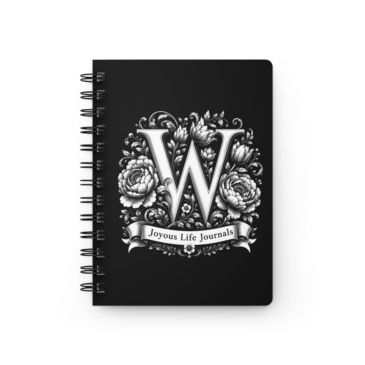 Whispering Winds | W Monogram Spiral Journal