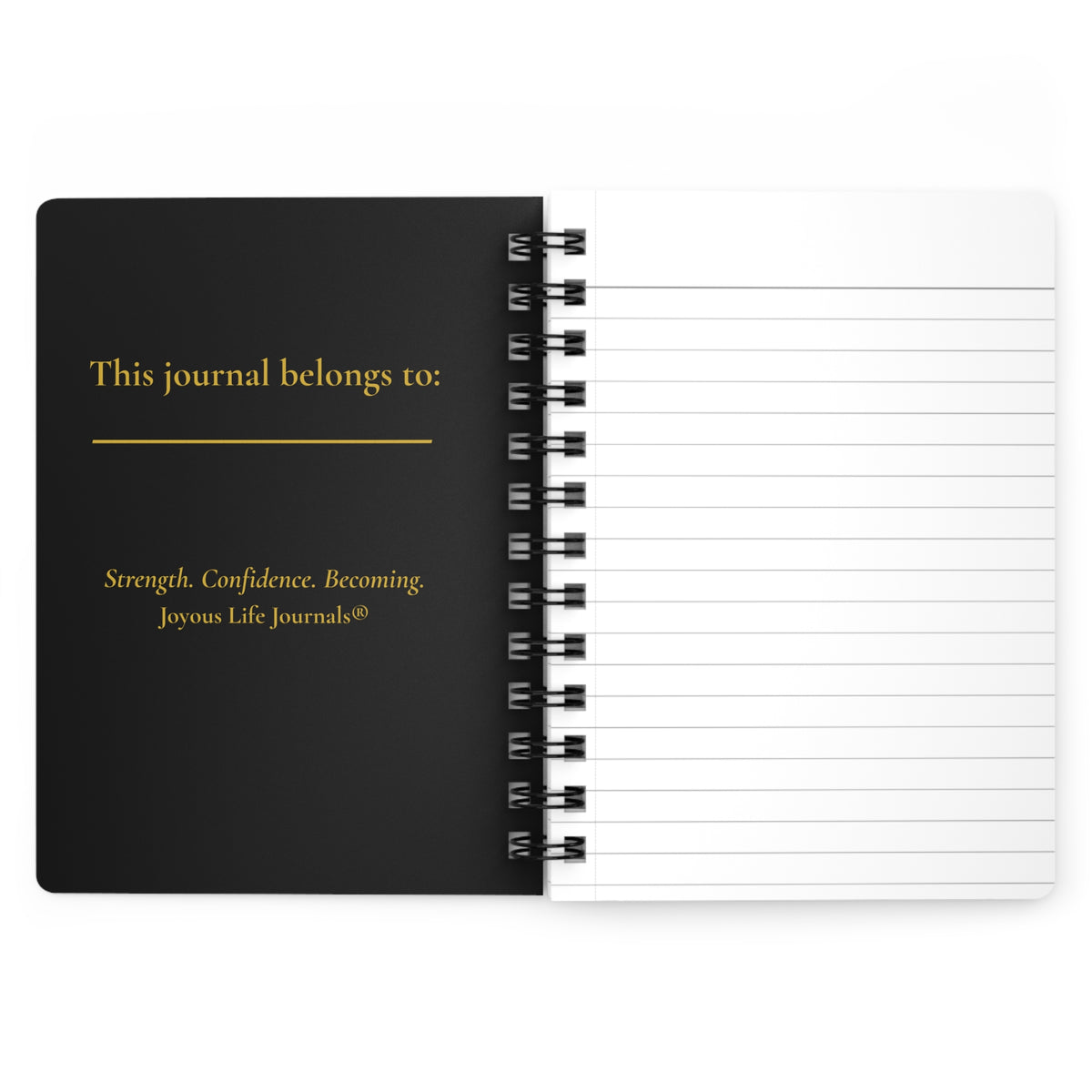 StrongHER Crowned in Strength Spiral Journal | Empowerment Notebook for Black Women
