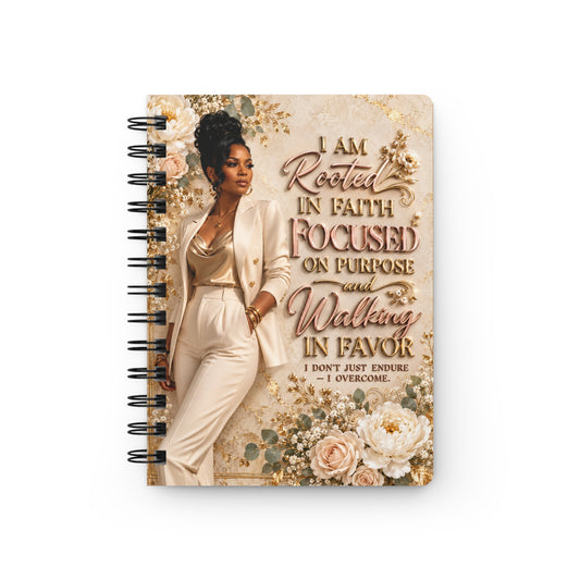 Rooted in Faith | Faith & Favor™ Inspirational Spiral Notebook | Christian Journal for Women