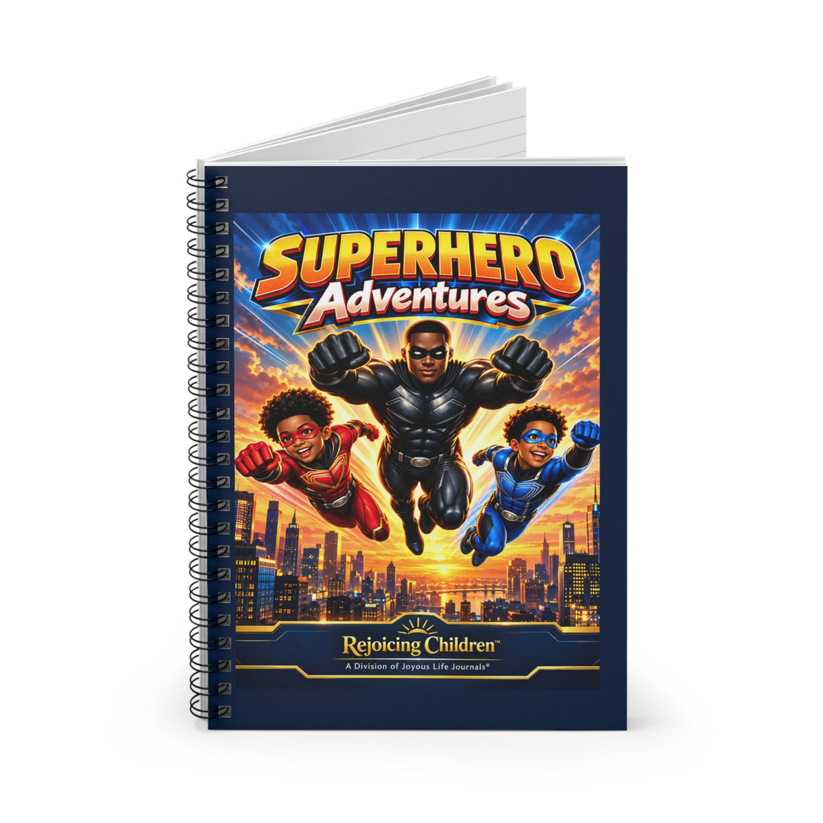 Superhero Adventures Spiral Notebook | Kids Courage & Imagination Journal