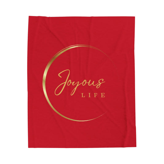 Joyous Life Velveteen Plush Blanket | Cozy Home Throw | JLJ