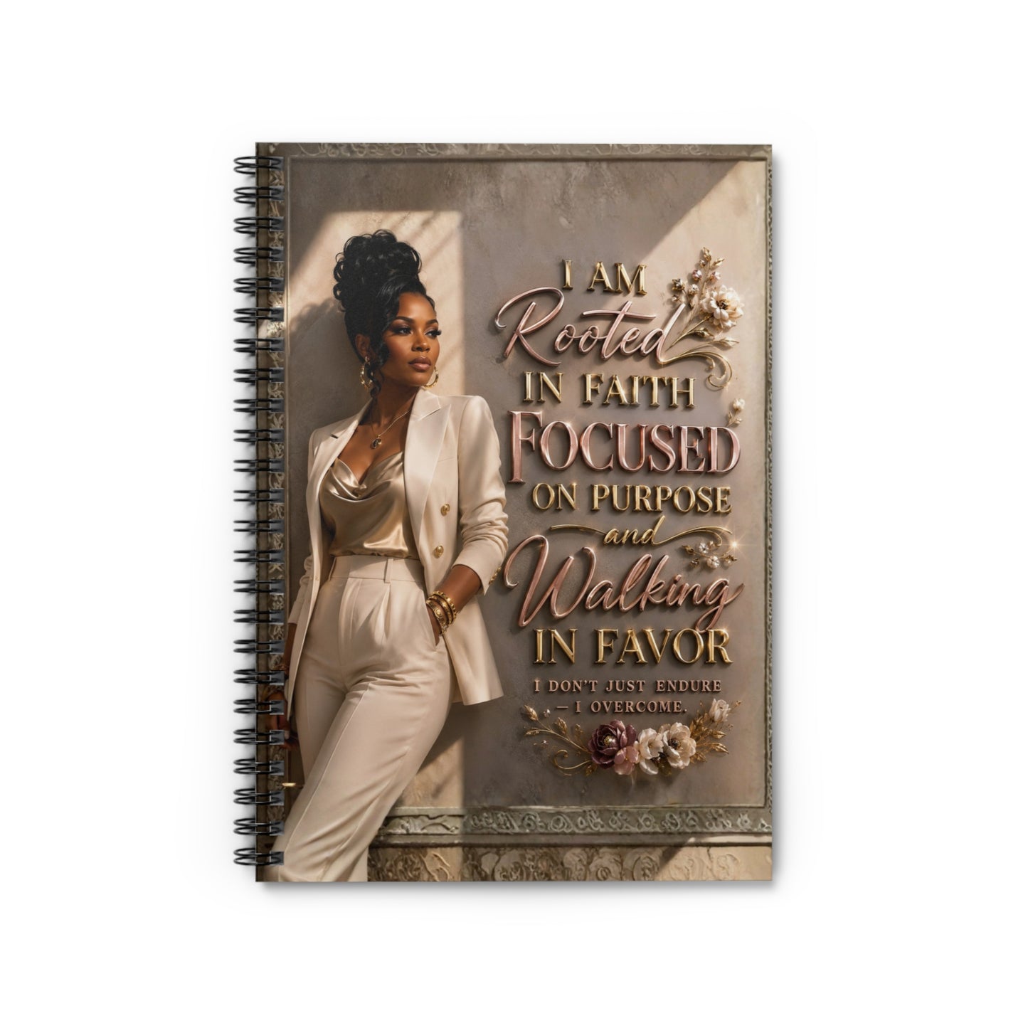 Faith & Favor™ Spiral Notebook | Rooted in Faith