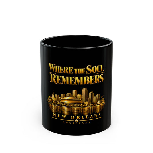 Where the Soul Remembers | 11 oz Black Ceramic Mug