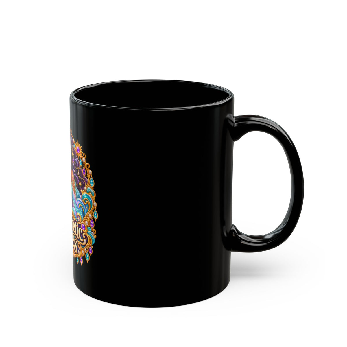 Empathetic Pisces Black Mug