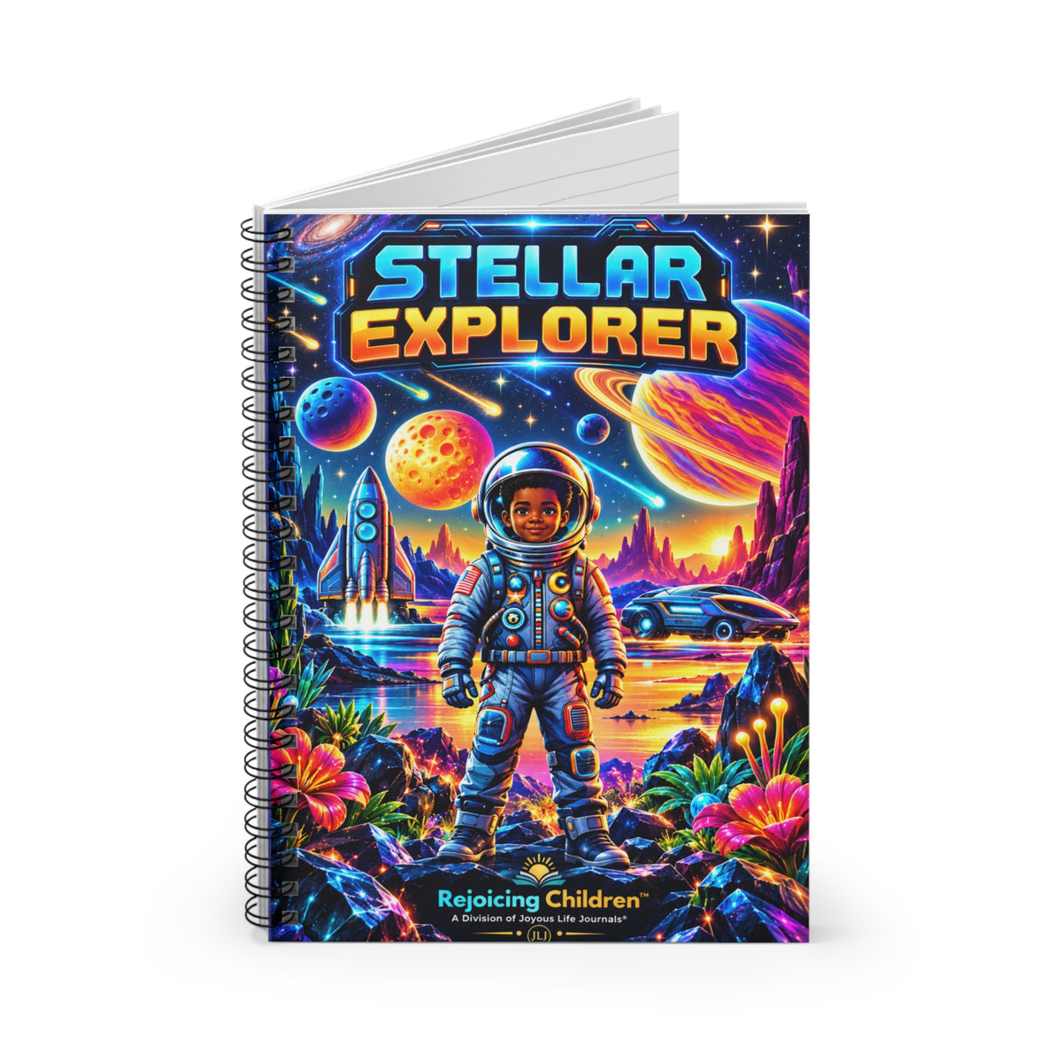 Stellar Explorer Spiral Notebook | Kids Space & Adventure Journal