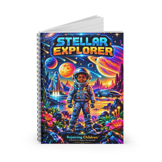 Stellar Explorer Spiral Notebook | Kids Space & Adventure Journal