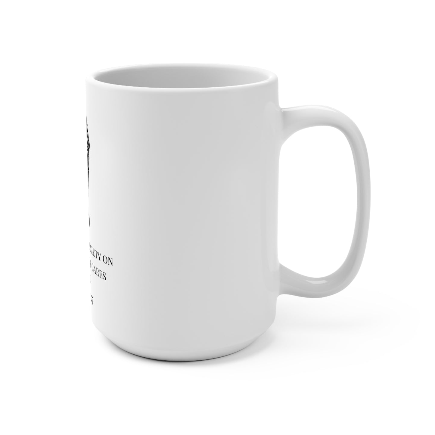 Anxiety Surrendered – 1 Peter 5:7 Scripture Mug, 15 oz | Joyous Life Journals®