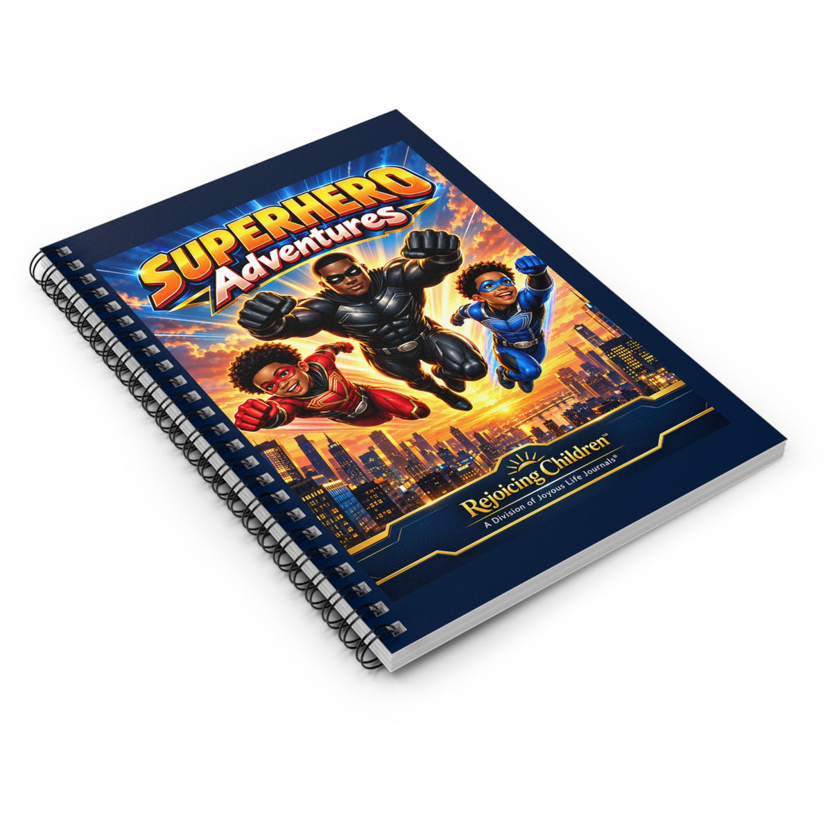 Superhero Adventures Spiral Notebook | Kids Courage & Imagination Journal