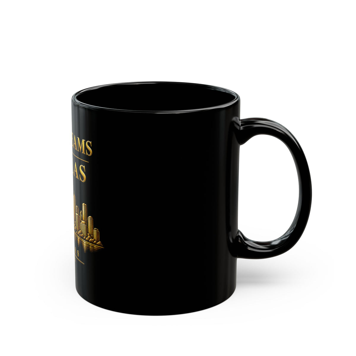 Big Dreams in Dallas | Black Ceramic Mug