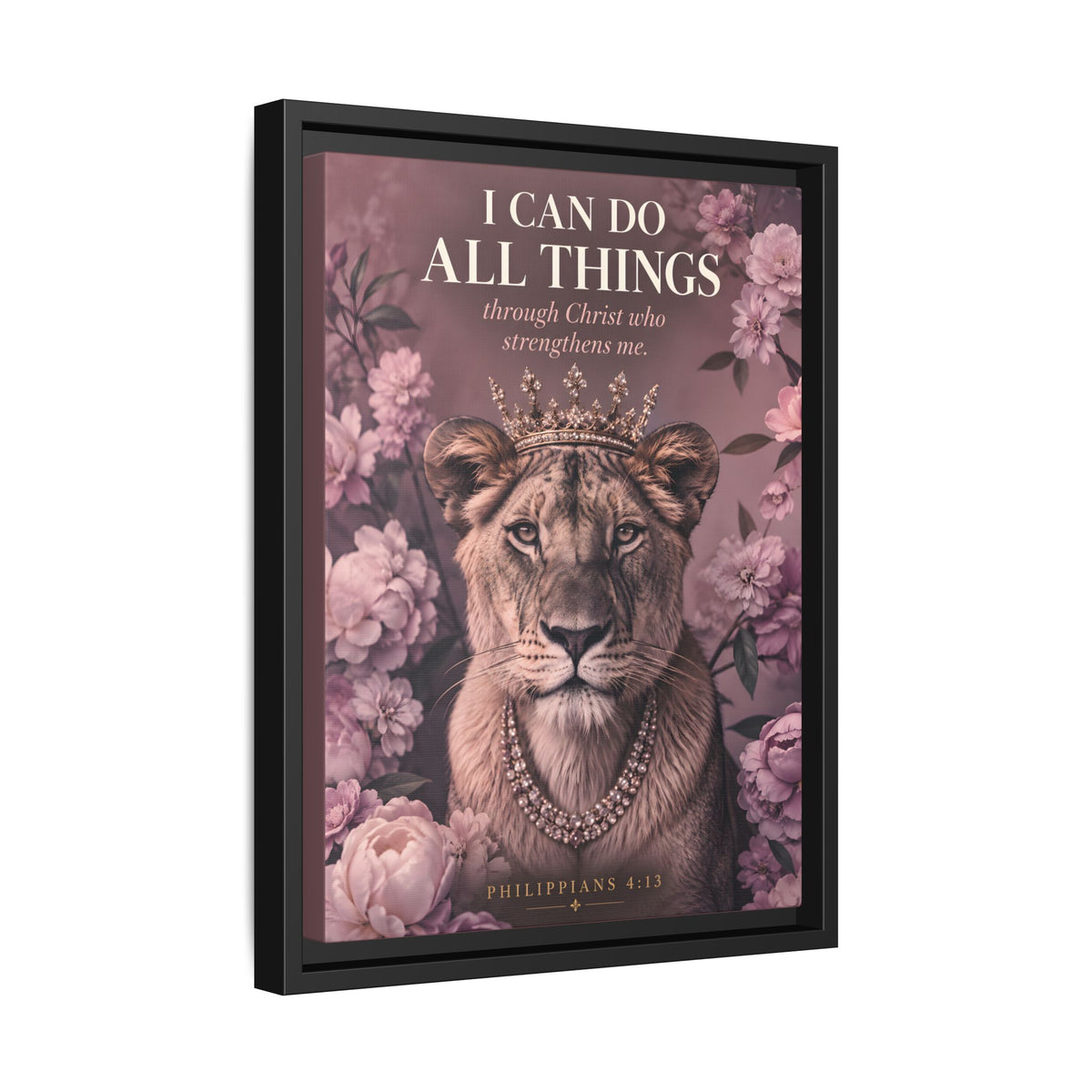 Strength Within | Philippians 4:13 Framed Christian Canvas Wall Art