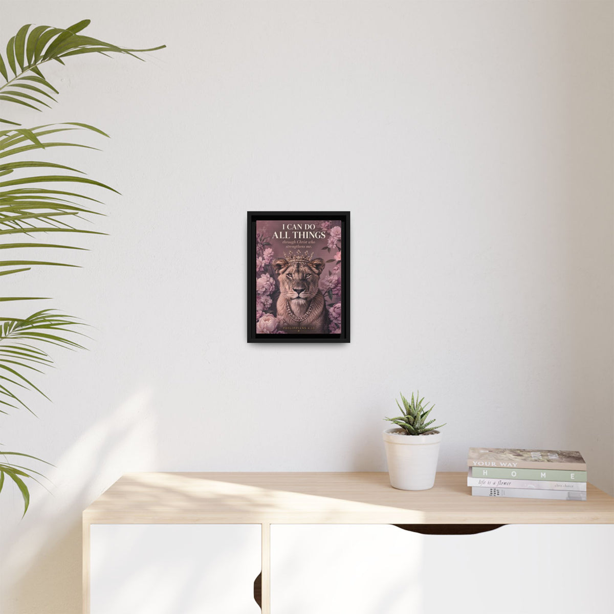 Strength Within | Philippians 4:13 Framed Christian Canvas Wall Art