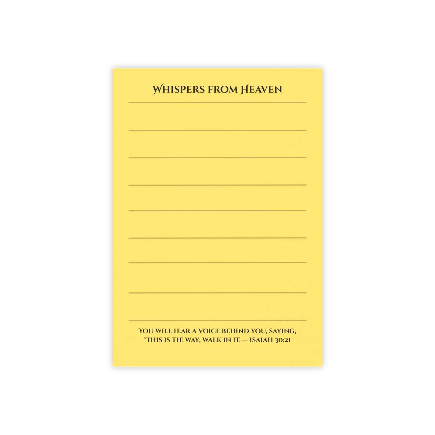 Whispers from Heaven – Large Lined Bible Verse Sticky Notes for Prayer, Gratitude, and Daily Encouragement